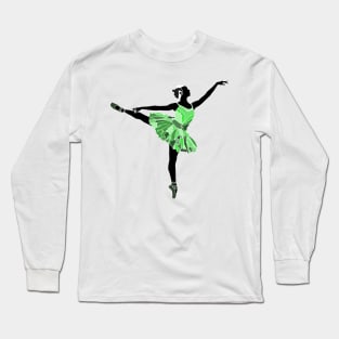 Inverted Ballet Dancer Long Sleeve T-Shirt